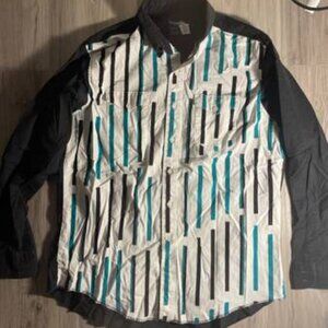 Vintage Wrangler Brushpopper Cowboy Shirt XL TALL